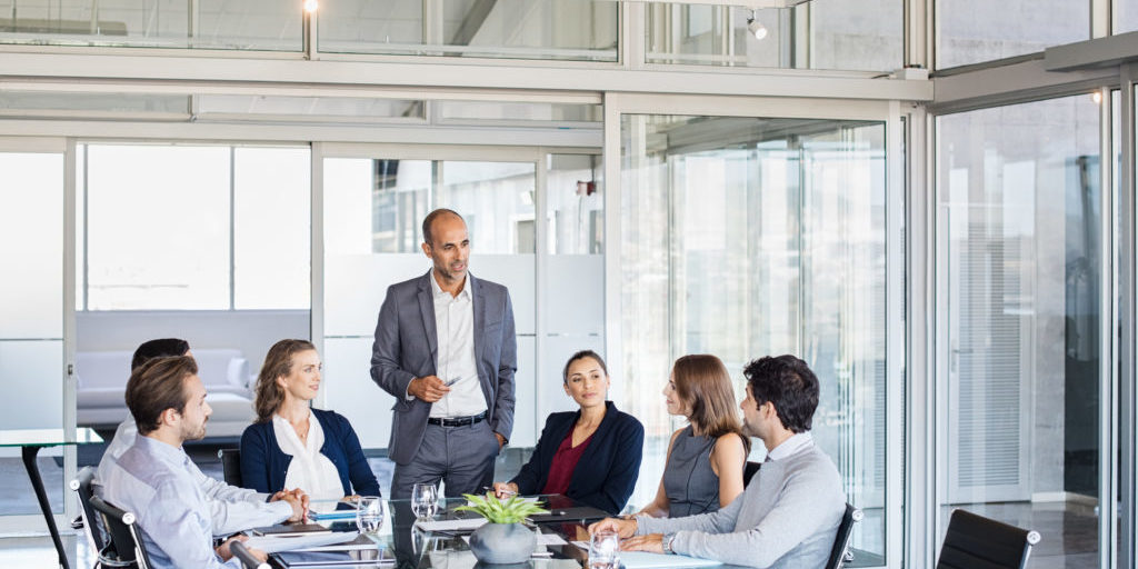 Business team in a meeting